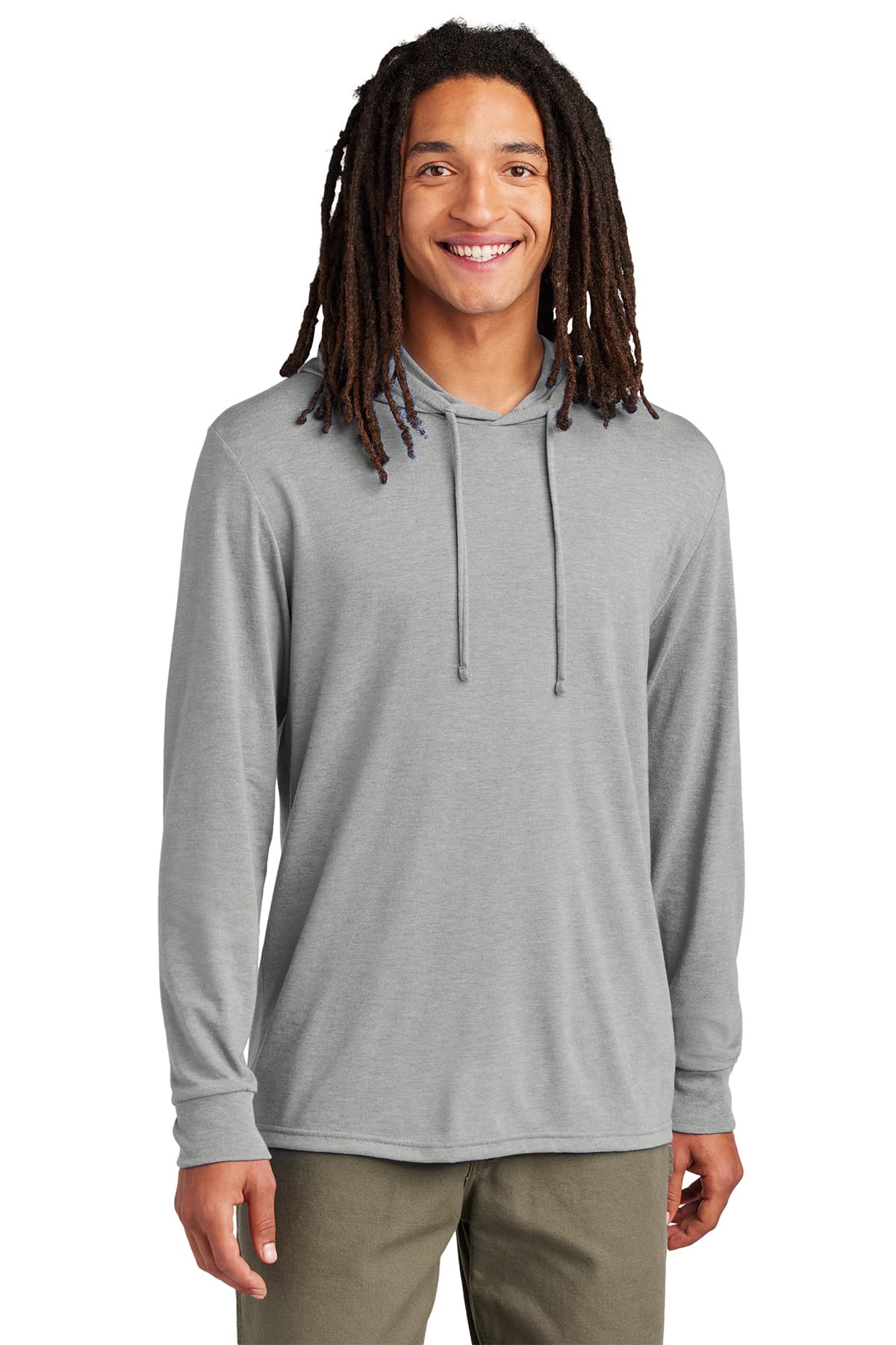 Allmade® Unisex Tri-Blend Hoodie Tee AL6003 – Aluminum Grey