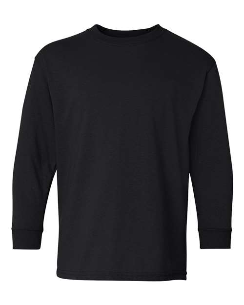Youth Heavy Cotton™ Long Sleeve T-Shirt – Black